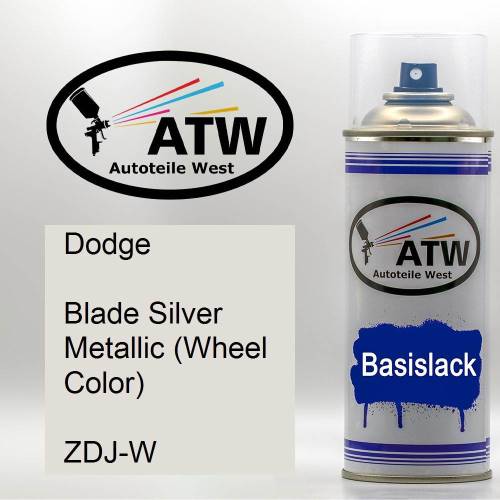 Dodge, Blade Silver Metallic (Wheel Color), ZDJ-W: 400ml Sprühdose, von ATW Autoteile West.